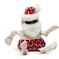 HUGGLE HOUNDS HUGGLEHOUNDS DOG HOLIDAY BEACH BUM SANTA KNOTTIE LARGE 17"