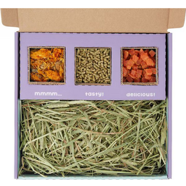 SWEET MEADOW FARM Sweet Meadow Farm Bunny Bento Box Western Timothy, Papaya & Marigold Small Pet Treat, 10-oz box