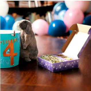 SWEET MEADOW FARM Sweet Meadow Farm Bunny Bento Box Western Timothy, Papaya & Marigold Small Pet Treat, 10-oz box
