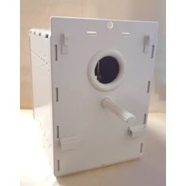 ABBA PRODUCTS ABBA PLASTIC BUDGIE BREEDING BOX 10" D X 7.5" W X 10"H  HOLE SIZE: 2"