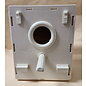 ABBA PRODUCTS ABBA PLASTIC NEST BOX W/ REMOVABLE DRAWER & CONCAVE  8" X 8" X 6"  HOLE SIZE 2"