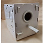 ABBA PRODUCTS ABBA PLASTIC NEST BOX W/ REMOVABLE DRAWER & CONCAVE  8" X 8" X 6"  HOLE SIZE 2"