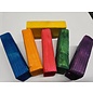 Wood Block 3 X 1 1/2 X 3/4 (drilled/dyed) Rainbow Delight Block Size nn assorted color