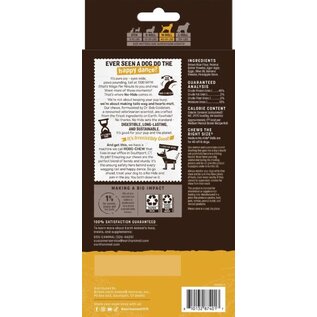 EARTH ANIMAL Earth Animal Dog No-Hide Medium Rolls Natural Rawhide Alternative Peanut Butter  Chew, 3 pack