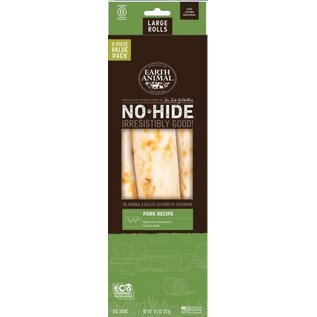 EARTH ANIMAL EARTH ANIMAL DOG NO-HIDE PORK LARGE VALUE 3 PACK