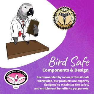 SUPER BIRD CREATIONS Super Bird Creations SB1215 Screwball Interactive Mechanical Bird Toy