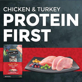 FUSSIE CAT Fussie Cat Market Fresh Chicken & Turkey Recipe Grain-Free Dry Cat Food, 3.5-lb bag