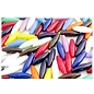 TARA LIMITED Plastic Opaque Spaghetti Beads 20mm Asst. Colors 3 oz bag (approx. 80pcs per oz.)