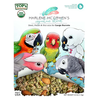 TOP'S PARROT FOOD MARLENE MCCOHENS SIGNATURE BLEND – LARGE BIRD– 2.5 LB