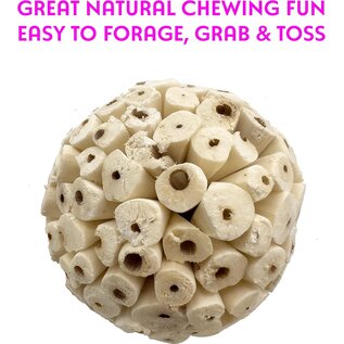 JUNGLE JUNCTION Sola Atta Ball 4"Natural Chewable Bird Toy Each