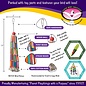 SUPER BIRD CREATIONS Super Bird Creations SB-708 Wind Chimes w/ Colorful Straws & Bell - 13" x 2"