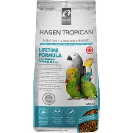 HAGEN Tropican Parrot Food with Peanuts & Sunflower Seeds, Parrot Granules, Lifetime Formula, 1.8 lb Bag
