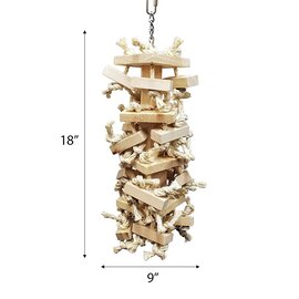 A&E CAGE COMPANY A&E HB01441 Happy Beaks Medium Cluster Blocks Natural
