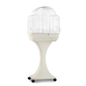 White "Aurora" bird cage with support on wheels - 51x35x129cm