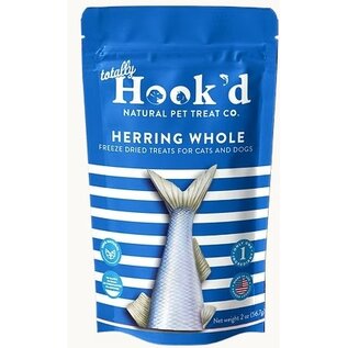 Totally Hook'd Totally Hook'd Herring Whole Freeze Dried 2 oz Bag For Cats & Dogs