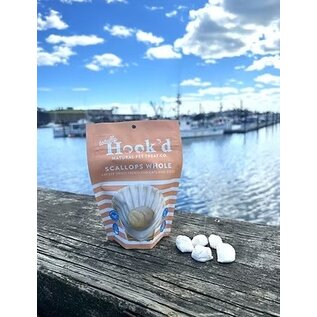 Totally Hook'd Totally Hook'd Scallops Whole Freeze Dried 1 oz Bag For Cats & Dogs