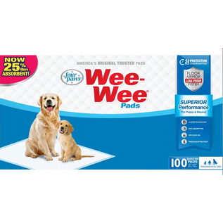 Four Paws Wee-Wee Superior Performance Dog Pee Pads 22 in X 23 in Box (100 ct)