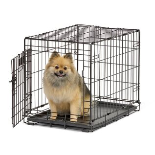 MIDWEST HOMES MidWest Homes for Pets Contour Single Door Dog Crate 18"W x 24"L x 19"
