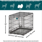 MIDWEST HOMES MidWest Homes for Pets Contour Single Door Dog Crate 18"W x 24"L x 19"