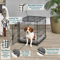 MIDWEST HOMES MidWest Homes for Pets Contour Single Door Dog Crate 18"W x 24"L x 19"