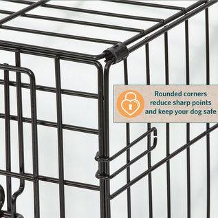 MIDWEST HOMES MidWest Homes for Pets Contour Single Door Dog Crate 18"W x 24"L x 19"