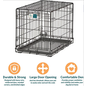 MIDWEST HOMES MidWest Homes for Pets Contour Single Door Dog Crate 18"W x 24"L x 19"