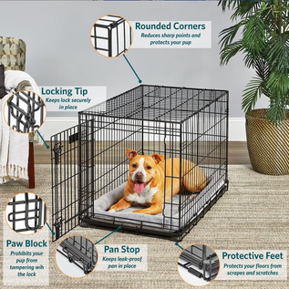 MIDWEST HOMES CONTOUR SINGLE DOOR DOG CRATE