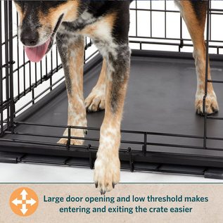 MIDWEST HOMES CONTOUR SINGLE DOOR DOG CRATE