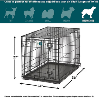 MIDWEST HOMES CONTOUR SINGLE DOOR DOG CRATE