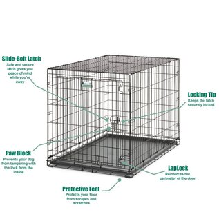 MIDWEST HOMES MidWest Homes for Pets Contour Single Door Dog Crate 28" X 42" X 30" H