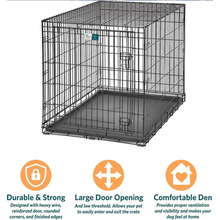 MIDWEST HOMES MidWest Homes for Pets Contour Single Door Dog Crate 28" X 42" X 30" H