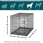 MIDWEST HOMES MidWest Homes for Pets Contour Single Door Dog Crate 28" X 42" X 30" H