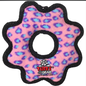 VIP TUFFY'S TUFFY JR GEAR RING DURABLE SQUEAKY SOFT DOG TOY PINK