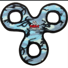 VIP TUFFY'S TUFFY JR 3 WAY TUG DURABLE SQUEAKY SOFT DOG TOY BLUE CAMO