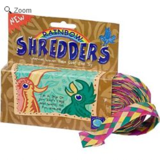 Planet Pleasures Straight Rainbow Shredder Bird Toy, Small