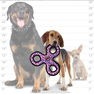 VIP TUFFY'S TUFFY JR 3 WAY TUG DURABLE SQUEAKY SOFT DOG TOY