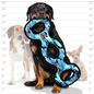 VIP TUFFY'S Tuffy's Ultimate 3-Way Tug Squeaky Plush Dog Toy, Camo Blue