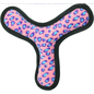 Tuffy's Ultimate Bowmerang Squeaky Plush Dog Toy, Pink Leopard