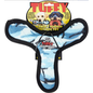 Tuffy's Ultimate Bowmerang Squeaky Plush Dog Toy, Camo Blue