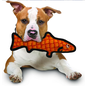 VIP TUFFY'S TUFFY OCEAN TROUT DURABLE SQUEAKY SOFT TOY RED