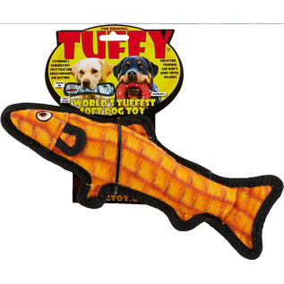 VIP TUFFY'S TUFFY OCEAN TROUT DURABLE SQUEAKY SOFT TOY RED