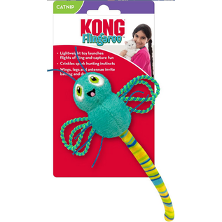 KONG KONG Flingaroo Dragonfly Cat Plush Toy with Catnip, Color Varies