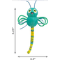 KONG KONG Flingaroo Dragonfly Cat Plush Toy with Catnip, Color Varies
