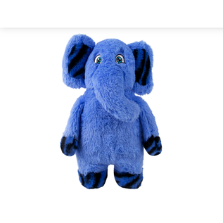 KONG KONG Scrumplez Elephant Dog Toy, Blue, Medium