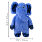 KONG KONG Scrumplez Elephant Dog Toy, Blue, Medium