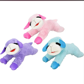 MULTIPET LAMB CHOP PLUSH 24" PASTEL ASSORTED COLORS DOG TOY