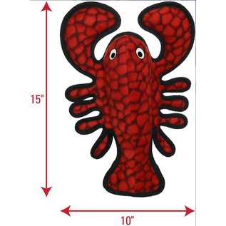 VIP TUFFY'S Tuffy's Ocean Creatures Larry Lobster Squeaky Plush Dog Toy