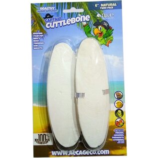 A&E CAGE COMPANY A&E 6-in Natural Cuttlebone Twin Pack