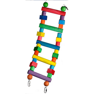 A&E CAGE COMPANY A&E Happy Beaks Wooden Ladder  26X7 "