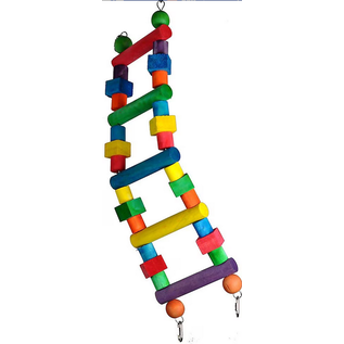 A&E CAGE COMPANY A&E Happy Beaks Wooden Ladder  26X7 "